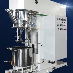 CE Stainless Steel Mixer Vacuum Electric Heating Dual Planetary Paddle Mixer Cosmetic and Medical Moisturizing Cream thumbnail-1