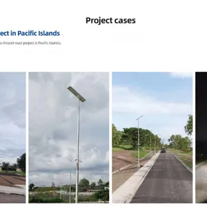 100W Solar Lights 11000Lumens Unique Design All in One Solar Street Light thumbnail-5