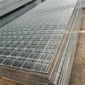 Manufacturing Steel Structure Platform Steel Grating Plates, Hot-dip Galvanized Steel Gratings, and Drainage Ditch Covers - Customizable thumbnail-1