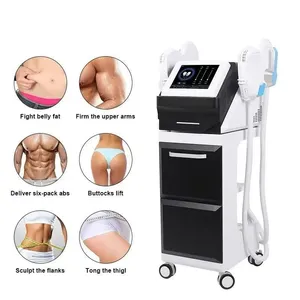 4 Handles Electromagnetic Muscle Stimulator HIEMT 30cm Coil Treatment Head 220V Input thumbnail-4