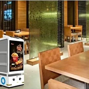 Aker 3-Layer Catering Food Delivery Robot With Advertising Screen thumbnail-3