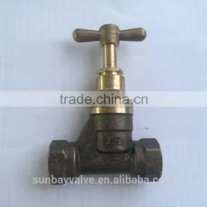 High Quality 1/2 Inch Water Pipe Angle Brass Water Stop Valve thumbnail-3