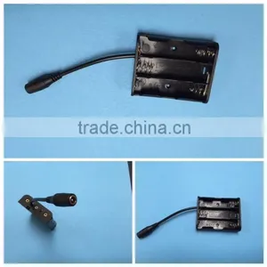 Female DC 5.5x2.1 or DC 5.5x2.5 and 18650 BAttery Holder With Ul 2464 of Wire Harness thumbnail-1
