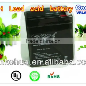 AGM Battery/UPS Battery/6V9AH Lead Acid Battery thumbnail-1