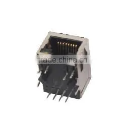 Shielded Side Entry RJ45 PCB JACK /Socket/Connector With LED thumbnail-1