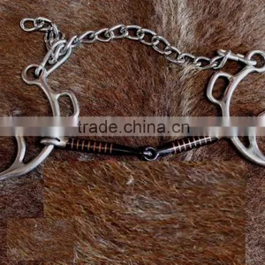 Horse Twisted Dog Bone Gag Bit Veterinary Instruments and Equipment Best Quality thumbnail-3