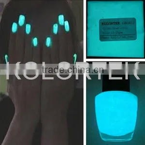 Sky Blue Nail Polish Glow Pigment Powder, Glow In The Dark Pigment thumbnail-1