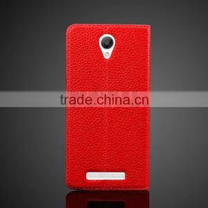 Simple Series Genuine Leather Case Flid Cover Case For Xiaomi Red Mi Note 2 Flid CASE With Six Colors MT-4375 thumbnail-2