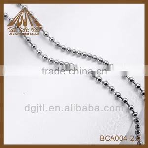 Lastest 304L Round Stainless Steel Ball Chain For Curtain thumbnail-1
