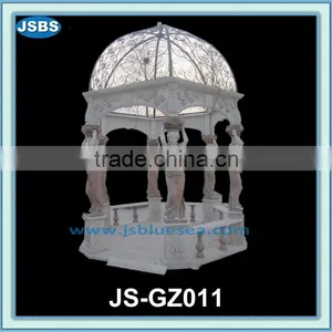 Marble Gazebo With Beautiful Lady thumbnail-1