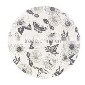 ECO Life Pretty Design Bio-degradable Custom Made White Wavy Dinner Plates thumbnail-4