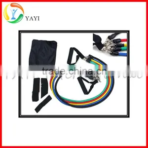 Wholesale 11 Piece Resistance Band Set With Exercise Tubes Quality Choice thumbnail-6