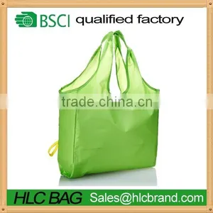 HL-PB185 Reusable Foldable Bag Shopping Tote Bag - Folded Into a Frog - Green thumbnail-1