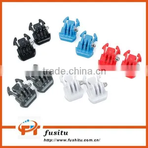 2PCS Helmet Mount Base Quick-Release Adapter Buckle for GoPro Hero 4/3+/3 thumbnail-1