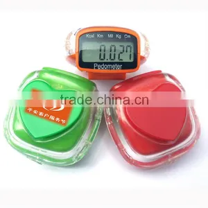 Heart Shaped Pedometer,digital Pedometer With Step, Distance and Calorie Counter thumbnail-1