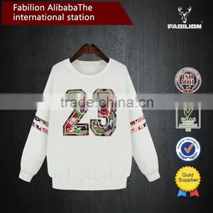 With SGS Certification Brand Winter New Style Number Embroidered Long Sleeved Woman Wear thumbnail-1