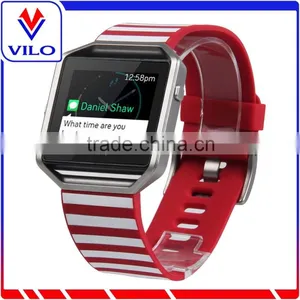High Quality Replacement Adjustable Silicone Watch Band Rubber Wrist Strap for Fitbit Blaze Smart Watch thumbnail-1