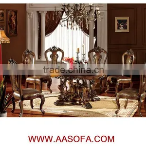 Royal Antique Dining Room Furniture,factory Supply Oak Dining Table thumbnail-1