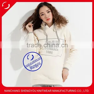 Custom Pullover Printed Long Hoodies for Women thumbnail-1