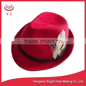 Winter Wool Felt Trilby Hats for Men and Women thumbnail-6
