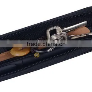 Custom Leather Pen Bag Case With Zipper thumbnail-5