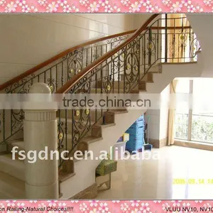 Safety Wrought Iron Staircase Railing thumbnail-1