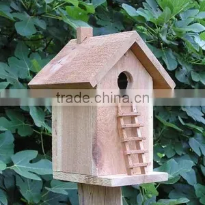 FSC Promotion New Cheap Wooden Bird House Wholesale thumbnail-1