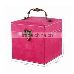 2015 Hot Sale Jewlery Set Box Velvet Flannelette Flocking Custom Comestic thumbnail-1