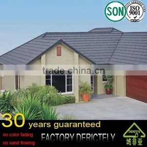 Best Items Manufacture Colorful Stone Coated Metal Roofing Tile / Color Step Tile Roof / Color Stone Chip Coated Metal Roof Tile thumbnail-1