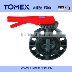 Factroy 10 Inch Pvc Butterfly Valve in Pipe System thumbnail-1