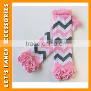 New Arrivals Baby Boutique Wholesale Cotton Infant Toddler Leg Warmers Colors Ruffle Leg Warmer in Stock PGLW-0024 thumbnail-1