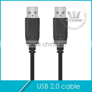6 Foot Black USB 2.0 High Speed A Male To A Male Cable thumbnail-1