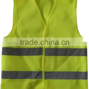 OEM Service Unisex Breathable Adults Jackets Yellow High Visibility Reflective Safety Vest thumbnail-5