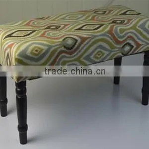 KD Bench With Mix Appearance White/black Fabric thumbnail-1