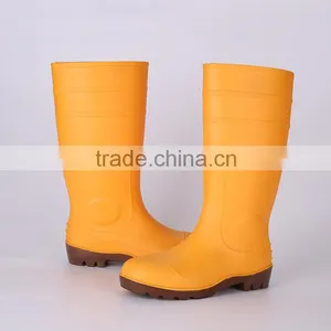 Factory Price Unisex Waterproof Safety PVC Rain Boots, Steel Toe Safety Boots thumbnail-2
