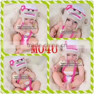 Efan Tuque Hand Knit Earflap Infant Toddler Animal Monkey Caps Crochet Baby Winter Hat 2013 Acrylic Beanie Minions thumbnail-1