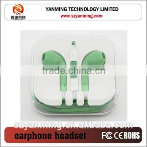 Colorful Mini Earphone With Mic for IPhone 3G 4G 4S 5G thumbnail-4