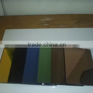 Factory Price Colored/Tinted Color Mirror Glass for Building Decoration thumbnail-1