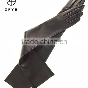 Wholesale Ladies Italian Opera 60cm Length Leather Gloves thumbnail-1
