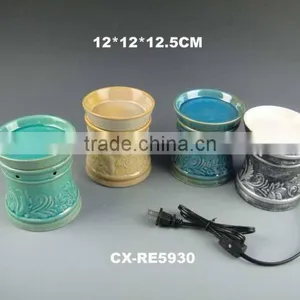 Porcelain Aroma Oil Burner Plate Electric Wax Warmer Without Bulb thumbnail-3