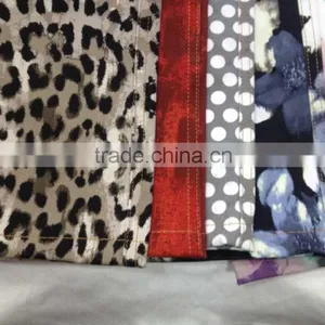 Printed Knit Denim Fabric:310gsm 44%cotton 44%polyester 11%spandex From Changzhou China thumbnail-1