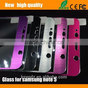 2.5D Titanium Alloy Color Tempered Glass Screen Protector Guard for Samsung Note 5 thumbnail-2