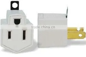 US 125V 15A One 2-prong Polarized 1-15p Outlet Into 3-PRONG 5-15R Adapter thumbnail-1