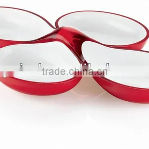 Two-Tone Interlocking Dishes,candy Plate,snack Dish thumbnail-1