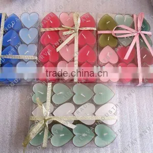 ABS Shell Heart Shaped Tealight Candle thumbnail-1