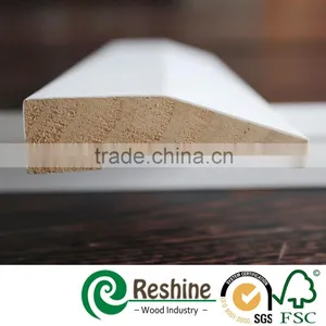 Finger Joint Pine Wood Skirting Half Splayed Moulding thumbnail-2