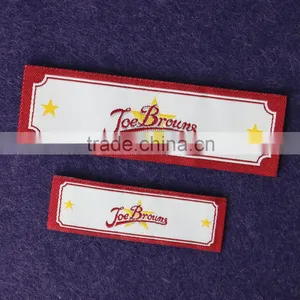 Customized High Quality Woven Clothing Labels Iron On Garment Labels thumbnail-1