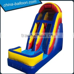 0.55mm PVC Tarpaulin Inflatable Double Lane Slip Slide, Inflatable Water Slide With Pool thumbnail-2