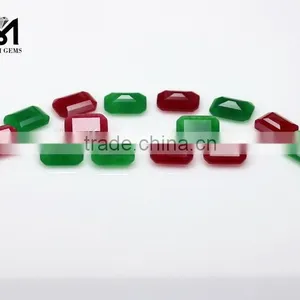 Colorful Faceted Loose Gemstone Octagon 13 x 18 Jade Quatz thumbnail-2