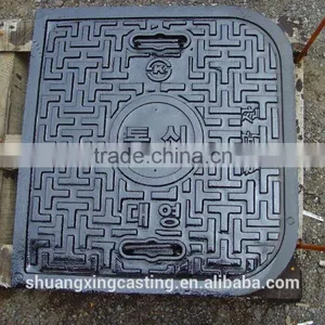 Ductile Iron Manhole Covers With Different Size and Type Cast Iron Heavy Duty Manhole Covers Sizes for Sale thumbnail-1